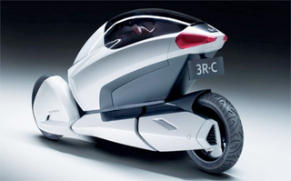 Illustration for article titled Honda's Eco-Friendly Trike of the Future